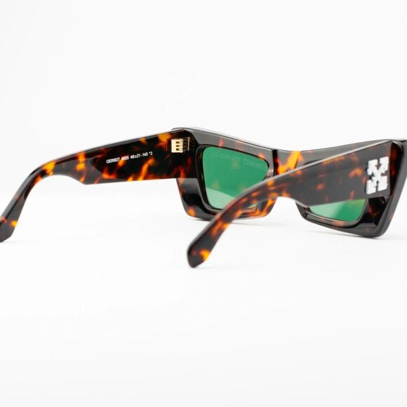 NEW OFF-WHITE CAT EYE SUNGLASSES ACCRA 055 HAVANA GREEN OFF-WHITE WOMEN EYEWEAR main image 4